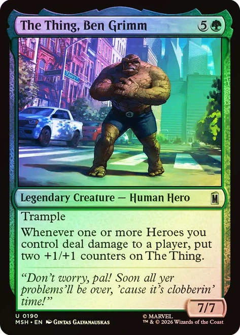 The Thing, Ben Grimm
Marvel Super Heroes
Single
Magic: The Gathering