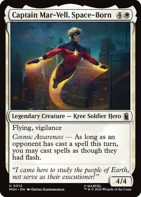 Captain Mar-Vell, Space-Born
Marvel Super Heroes
Single
Magic: The Gathering
