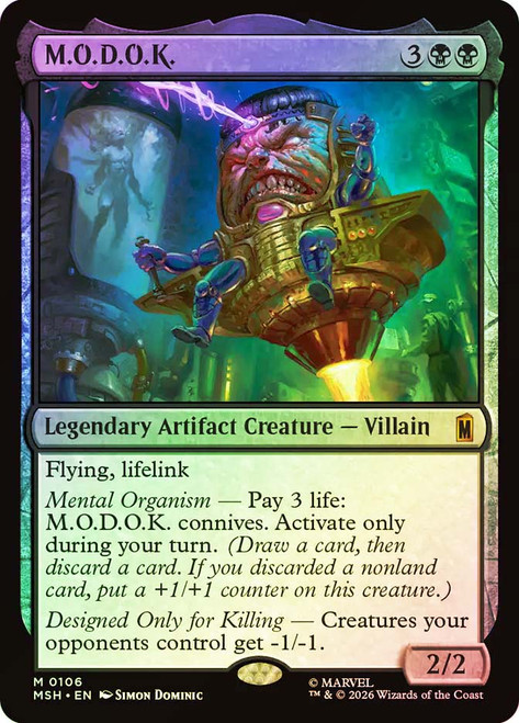 M.O.D.O.K.
Marvel Super Heroes
Single
Magic: The Gathering
