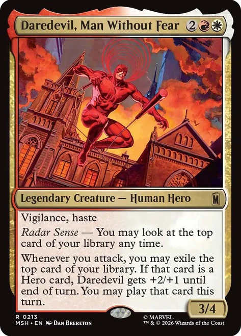 Daredevil, Man Without Fear
Marvel Super Heroes
Single
Magic: The Gathering