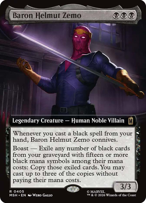 Baron Helmut Zemo
Marvel Super Heroes
Single
Magic: The Gathering