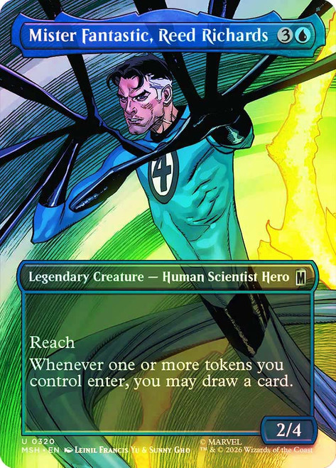 Mister Fantastic, Reed Richards
Marvel Super Heroes
Single
Magic: The Gathering