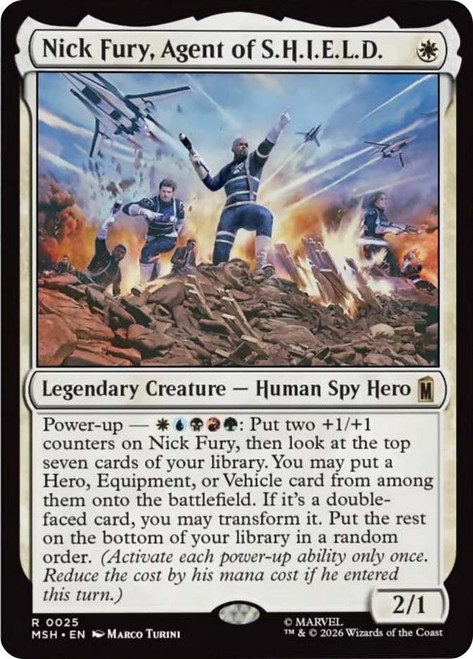 acgカード　　legend of  UR⭐︎216 Nick Fury, Agent of S.H.I.E.L.D. | Marvel Super Heroes | Star City