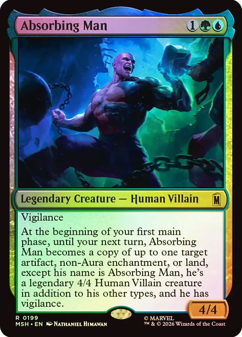 Absorbing Man
Marvel Super Heroes
Single
Magic: The Gathering