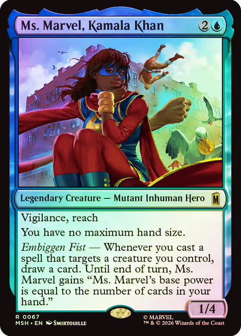 Ms. Marvel, Kamala Khan
Marvel Super Heroes
Single
Magic: The Gathering