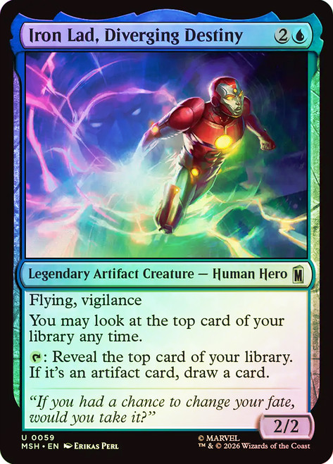 Iron Lad, Diverging Destiny
Marvel Super Heroes
Single
Magic: The Gathering
