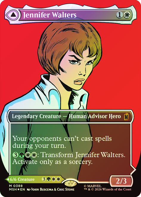 Jennifer Walters // The Sensational She-Hulk
Marvel Super Heroes
Single
Magic: The Gathering