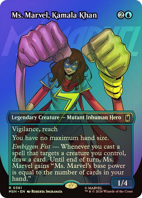 Ms. Marvel, Kamala Khan
Marvel Super Heroes
Single
Magic: The Gathering