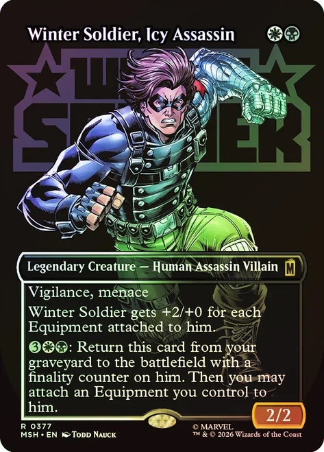 Winter Soldier, Icy Assassin
Marvel Super Heroes
Single
Magic: The Gathering