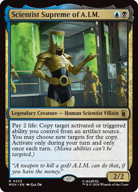 Scientist Supreme of A.I.M.
Marvel Super Heroes
Single
Magic: The Gathering