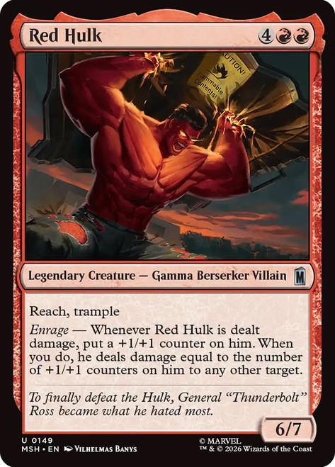 Red Hulk | Marvel Super Heroes | Star City Games