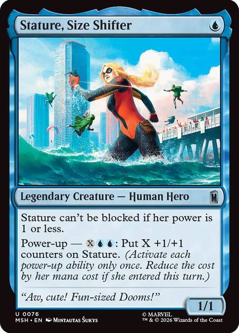 Stature, Size Shifter
Marvel Super Heroes
Single
Magic: The Gathering