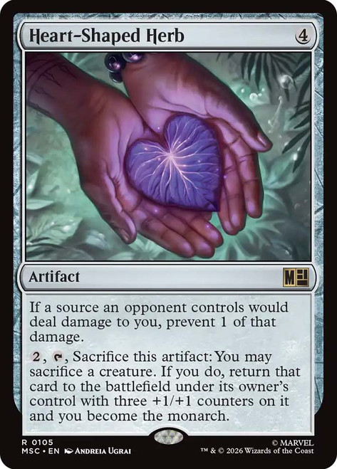 Heart-Shaped Herb
Marvel Super Heroes Commander
Single
Magic: The Gathering