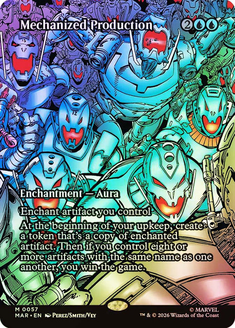 Mechanized Production
Marvel Universe
Single
Magic: The Gathering