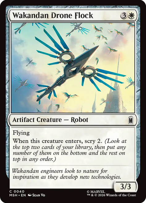 Wakandan Drone Flock
Marvel Super Heroes
Single
Magic: The Gathering
