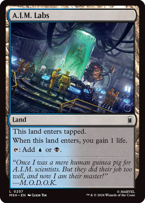 A.I.M. Labs
Marvel Super Heroes
Single
Magic: The Gathering