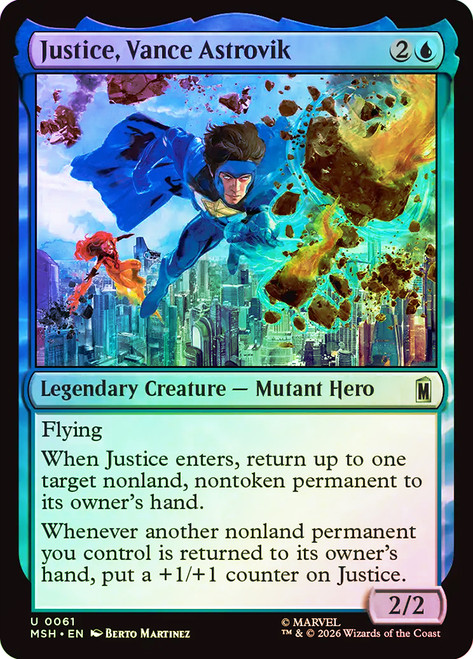 Justice, Vance Astrovik
Marvel Super Heroes
Single
Magic: The Gathering