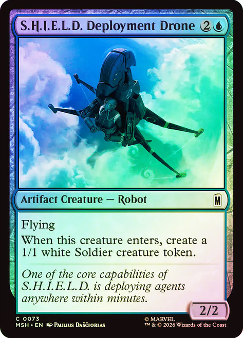S.H.I.E.L.D. Deployment Drone
Marvel Super Heroes
Single
Magic: The Gathering