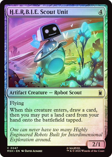 H.E.R.B.I.E. Scout Unit
Marvel Super Heroes
Single
Magic: The Gathering