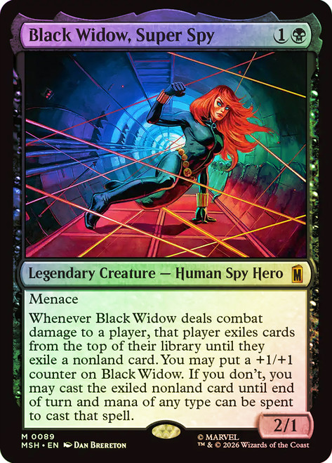 MTG Black Widow スーパースパイ、ブラック・ウィドウ foil | ヤマダ