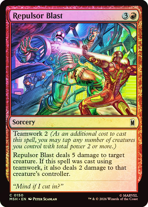 Repulsor Blast
Marvel Super Heroes
Single
Magic: The Gathering