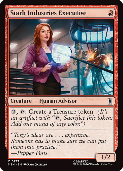Stark Industries Executive
Marvel Super Heroes
Single
Magic: The Gathering