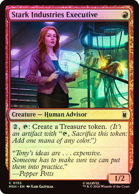 Stark Industries Executive
Marvel Super Heroes
Single
Magic: The Gathering