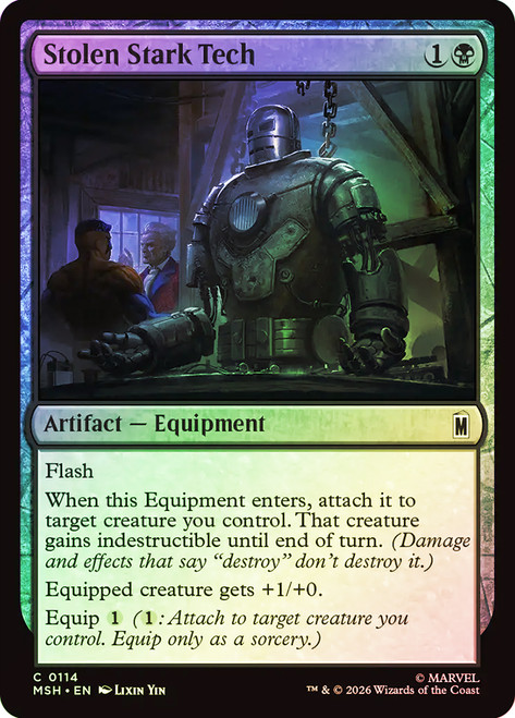 Stolen Stark Tech
Marvel Super Heroes
Single
Magic: The Gathering