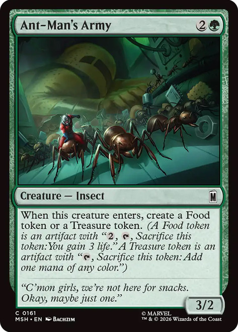Ant-Man's Army
Marvel Super Heroes
Single
Magic: The Gathering