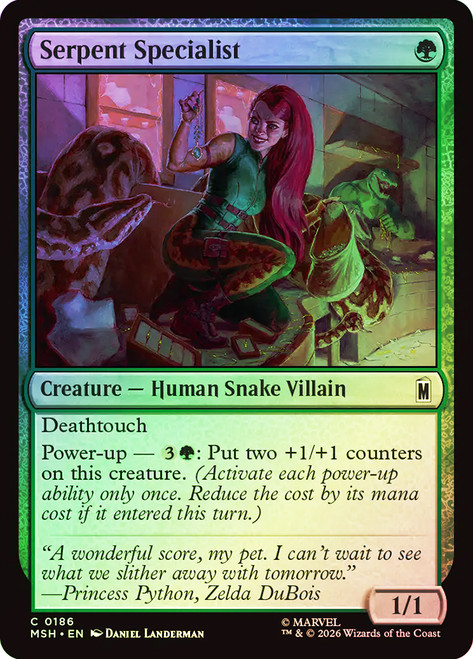 Serpent Specialist
Marvel Super Heroes
Single
Magic: The Gathering