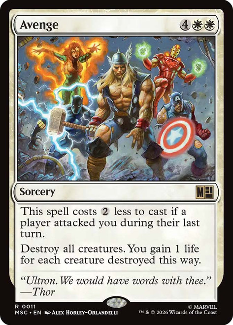 Avenge
Marvel Super Heroes Commander
Single
Magic: The Gathering