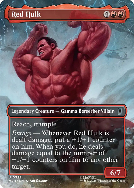 Red Hulk
Marvel Super Heroes
Single
Magic: The Gathering