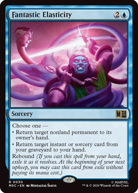 Fantastic Elasticity
Marvel Super Heroes Commander
Single
Magic: The Gathering
