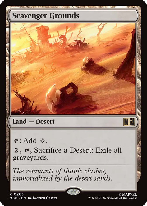Scavenger Grounds
Marvel Super Heroes Commander
Single
Magic: The Gathering