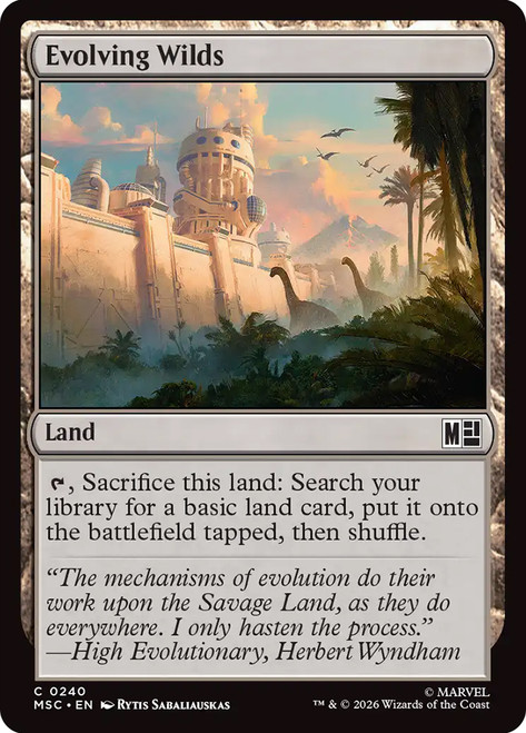Evolving Wilds
Marvel Super Heroes Commander
Single
Magic: The Gathering