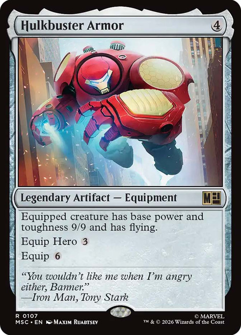 Hulkbuster Armor
Marvel Super Heroes Commander
Single
Magic: The Gathering