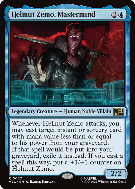 Helmut Zemo, Mastermind
Marvel Super Heroes Commander
Single
Magic: The Gathering