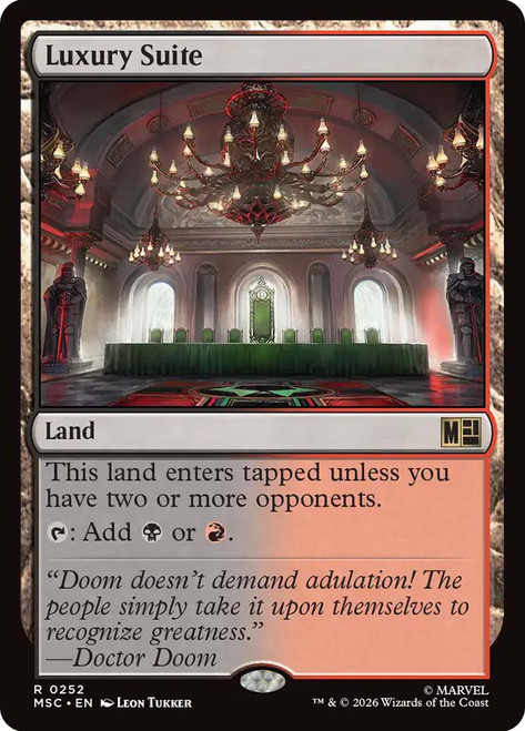 Luxury Suite
Marvel Super Heroes Commander
Single
Magic: The Gathering