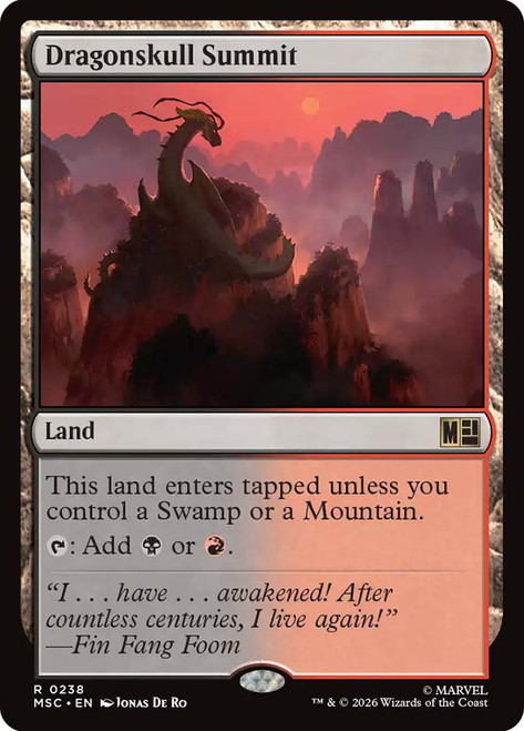 Dragonskull Summit
Marvel Super Heroes Commander
Single
Magic: The Gathering