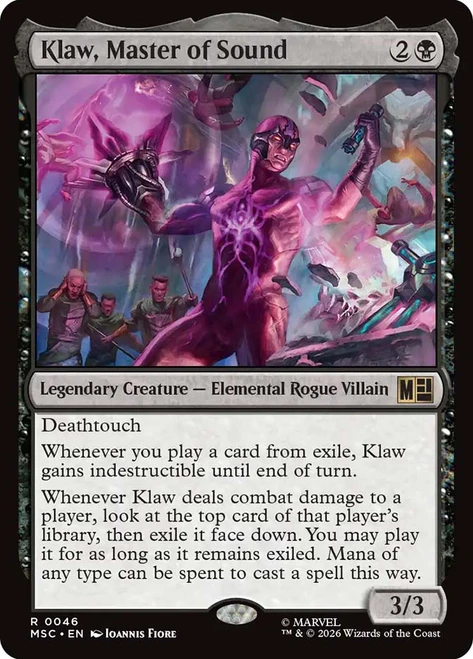 Klaw, Master of Sound
Marvel Super Heroes Commander
Single
Magic: The Gathering
