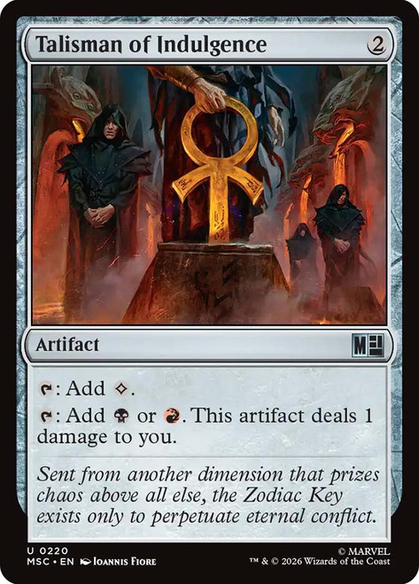 Talisman of Indulgence
Marvel Super Heroes Commander
Single
Magic: The Gathering