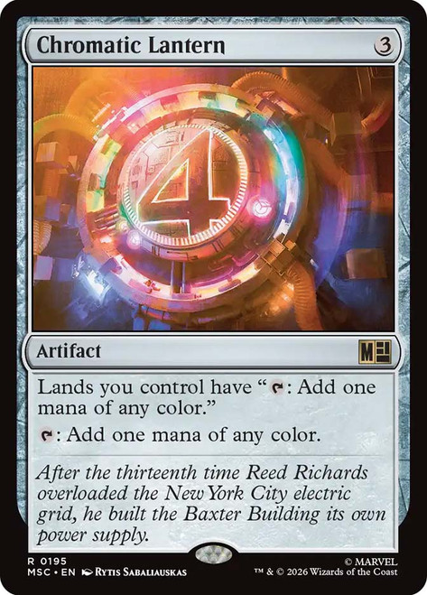 Chromatic Lantern
Marvel Super Heroes Commander
Single
Magic: The Gathering