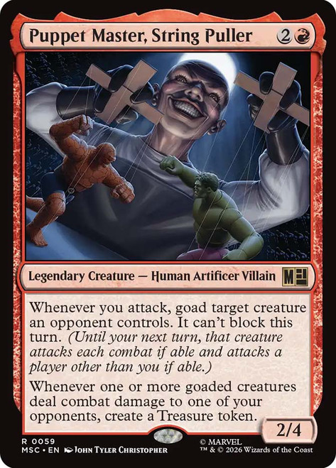 Puppet Master, String Puller
Marvel Super Heroes Commander
Single
Magic: The Gathering