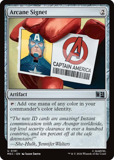 Arcane Signet
Marvel Super Heroes Commander
Single
Magic: The Gathering