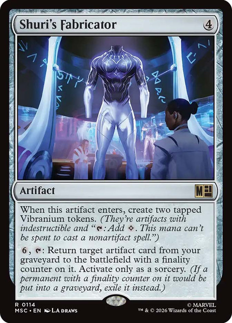 Shuri's Fabricator
Marvel Super Heroes Commander
Single
Magic: The Gathering