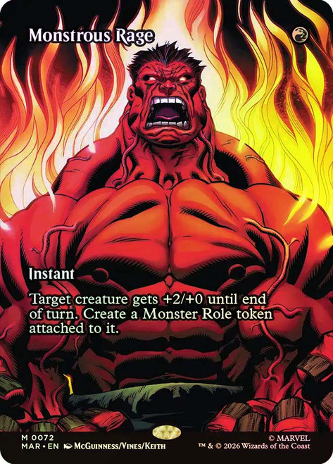 Monstrous Rage
Marvel Universe
Single
Magic: The Gathering