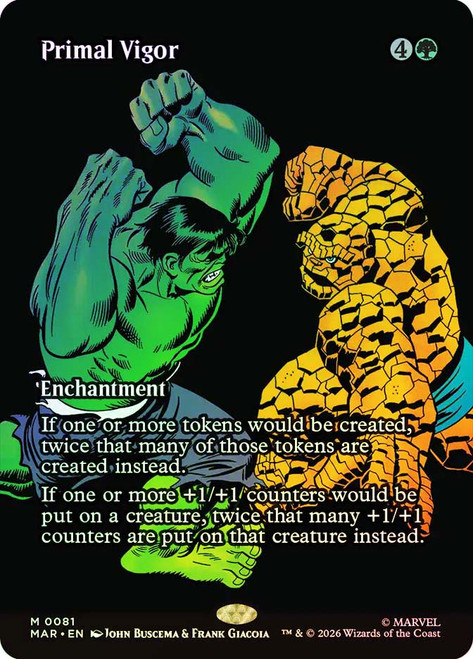 Primal Vigor
Marvel Universe
Single
Magic: The Gathering