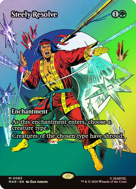 Steely Resolve
Marvel Universe
Single
Magic: The Gathering