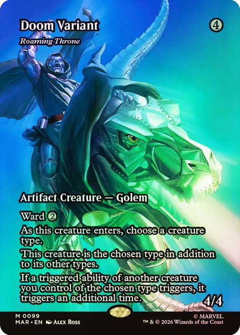 Roaming Throne
Marvel Universe
Single
Magic: The Gathering