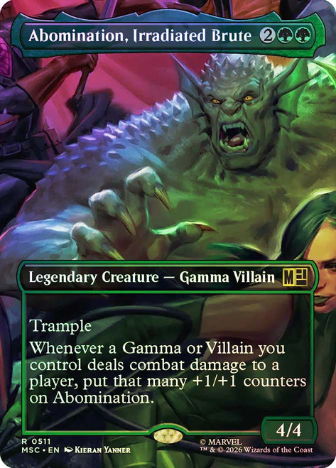 Abomination, Irradiated Brute
Marvel Super Heroes Commander
Single
Magic: The Gathering